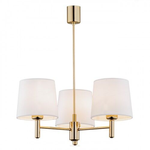 Lampa wisząca żyrandol PONTE 6110 Argon mosiądz biały 3xE27