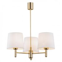 Lampa wisząca żyrandol PONTE 6110 Argon mosiądz biały 3xE27