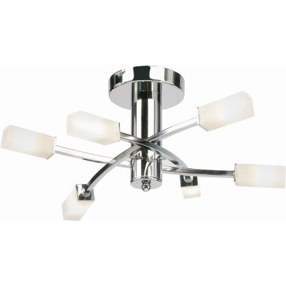Lampa sufitowa HAVANA chrom/biały ENDON LIGHTING 146-6CH