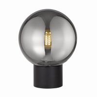 Lampa stołowa ARCTURUS kolor czarny, szklany klosz w stylu loft T0454-01A-P7FZ Zuma Line