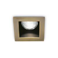 Lampa sufitowa FUNKY FI1 BRĄZ Ideal Lux  083247  należy wmontować w ścianę na kolor brązu rama ma kształt kwadratu