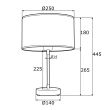 Lampa stołowa KARIN 4297 Argon klasyczna czarno-złota 44 cm - 2