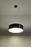 Elegancka Lampa Sufitowa Koło Wisząca ARENA 35  SL. 0115 klosz z tworzywa sztucznego w kolorze czarnym w kształcie walca - 2