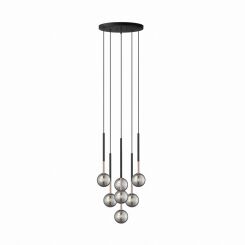 Lampa wisząca ARCTURUS czarna zwisy 7x G9- P0574-07F-SDFZ Zuma Line