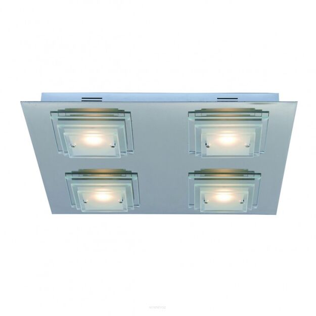 Plafon Peppe C0509A CLEAR Italux  chromowane metalowe elementy 