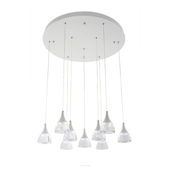 Lampa wisząca DALMATIA 9 AZ3144 nowoczesna minimalistyczna kolor czarny 9 źródeł światła