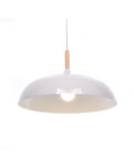 Lampa wisząca BIAŁA VERSI LDP 7899 (WT) Lumina Deco z drewnianym akcentem - 2