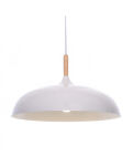 Lampa wisząca BIAŁA VERSI LDP 7899 (WT) Lumina Deco z drewnianym akcentem - 3