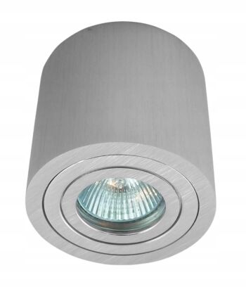 OPRAWA NATYNKOWA OKRĄGŁA ALUMINIUM SZCZOTKOWANE IP44