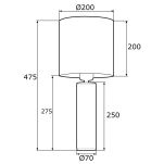 Lampa stołowa ALMADA 4233 Argon elegancka czarna podstawa 47 cm - 2