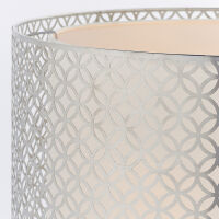 Lampa sufitowa GILLI biały len satynowy nikiel  ENDON LIGHTING 78728  