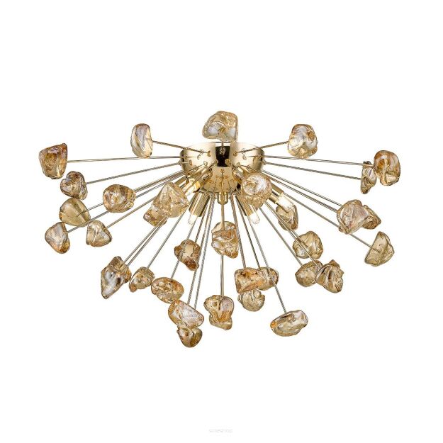 Lampa sufitowa plafon STAR C0539-06A-F7DY Zuma Line szklany 6x G9 złoty