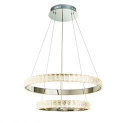Lampa wisząca CELESTE 2 ring chrom ENDON LIGHTING 78701 