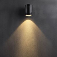 Kinkiet WALLY 173/1 ELKIM Nowoczesna tuba LED 5W 3000K / 4000K IP65 aluminium/szkło