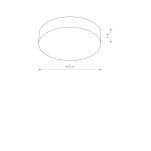 Plafon LED Arena 18W 1600lm 4000K grafitowy Ø40,5cm 10180 - 2