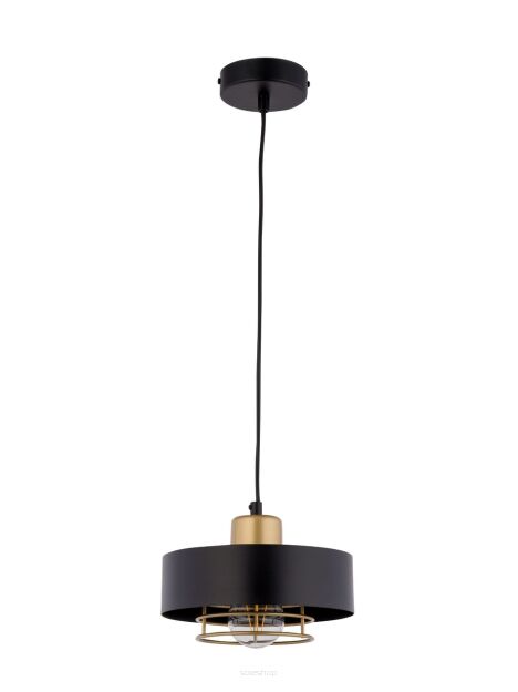 Lampa wisząca POKER 1 SIGMA 32060 czarna ze złotym akcentem