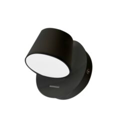 Kinkiet RAMONA 1 SWITCH AZ2565 LED 6W azzardo czarno-biały klasyczny klosz, włącznik