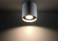 Lampa sufitowa plafon  Downlight Orbis szara techniczna SL.0018 SOLLUX LIGHTING tuba - 2