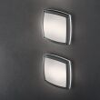 Plafon COMETA PL3 ANTRACYT Ideal Lux  082240 kwadrat rama z aluminium o wykończeniu szarym klosz  biały - 2