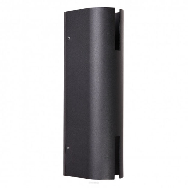 Kinkiet zewnętrzny ROVIGO 602/BK-9 Italux Czarna tuba LED 16W IP54  WYSOKOŚĆ 24 CM 