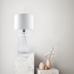 Lampa stołowa SAMASUN TRANSPARENT  Zuma Line Klasyczna tkanina szkło 3 kolory - 4