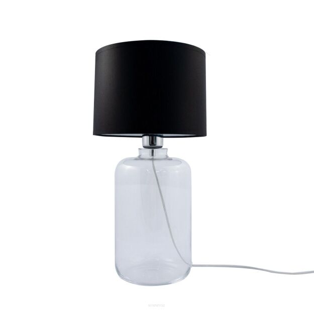 Lampa stołowa SAMASUN TRANSPARENT  Zuma Line Klasyczna tkanina szkło 3 kolory
