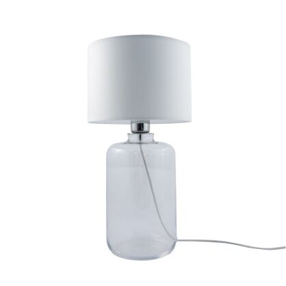 Lampa stołowa SAMASUN TRANSPARENT  Zuma Line Klasyczna tkanina szkło 3 kolory