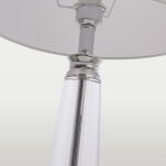  Lampa stołowa Charlotte - T01332WH Cosmo Light  Biały klosz podstawa podstawa z przejrzystego szkła   - 2