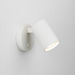 Kinkiet Ascoli Single Switched 1286010 Reflektor z włącznikiem biały