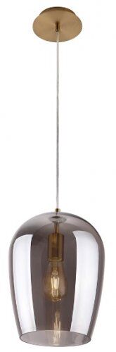 Lampa wisząca MAXlight Zimba smoky 1xE27 60W P0301 elegancka wykonana z metalu w kolorze mosiądzu i szła 