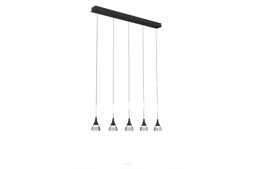 Lampa wisząca DALMATIA 5 AZ2910 nowoczesna minimalistyczna kolor czarny 5 źródeł światła