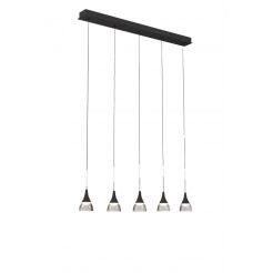 Lampa wisząca DALMATIA 5 AZ2910 nowoczesna minimalistyczna kolor czarny 5 źródeł światła