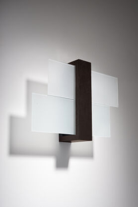 Kinkiet Designerski  FENIKS 1 wenge SL.0075 SOLLUX LIGHTING brąz nowoczesny 