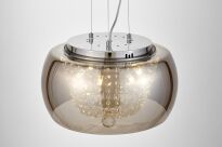 Lampa wisząca DISPOSA LUMINA DECO LDP 7018-400 (CHR) Dymione szkło koraliki - 4