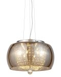 Lampa wisząca DISPOSA LUMINA DECO LDP 7018-400 (CHR) Dymione szkło koraliki - 2