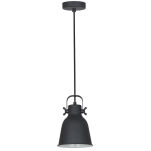 Lampa wisząca LAVARE MD-HN82608-1-BK+WH Italux INDUSTRIALNA W SUROWYM STYLU BIAŁO / CZARNA E27 - 2