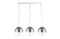 Lampa wisząca IRIS 3 LINE AZ3103 nowoczesna elegancka 3 szklane klosze kolor chrome - 2