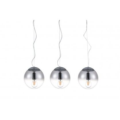 Lampa wisząca IRIS 3 LINE AZ3103 nowoczesna elegancka 3 szklane klosze kolor chrome