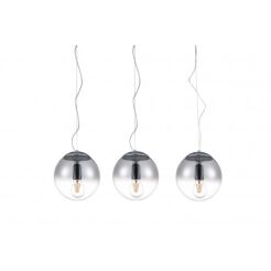 Lampa wisząca IRIS 3 LINE AZ3103 nowoczesna elegancka 3 szklane klosze kolor chrome