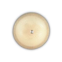 Plafon Shell PL6 140193 KLASYCZNY IP20 E27 Ideal Lux OPRAWA W STYLU KLASYCZNYM bursztynowa oprawa ze szkła