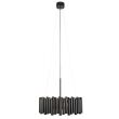 Lampa wisząca LEVEL 107925 Markslojd Klosz wykonany z czarnych rurek 3 źródła światła śr. 53cm NIESZABLONOWA  - 2
