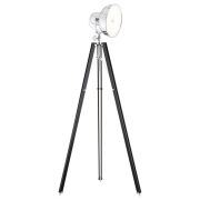 Lampa stojąca FOTO NEW 3355 Argon Trójnóg podstawa z drewna pomalowanego na czarno