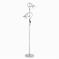 Lampa podłogowa Polly PT2 ARGENTO Ideal Lux  061115  Klosze ruchome lampa srebrna techniczna