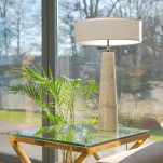 Lampa stołowa BOW BOW T02114BR Cosmo Light elegancka marmurowa podstawa  - 4