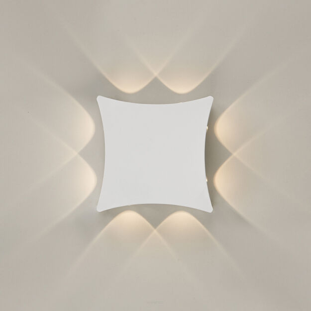 Kinkiet zewnętrzny Pensa PL-562-8 Italux Elewacyjny LED biały IP54