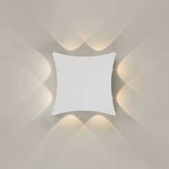 Kinkiet zewnętrzny Pensa PL-562-8 Italux Elewacyjny LED biały IP54