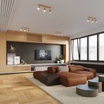 Oprawa sufitowa BERG 6 SL.1043 SOLLUX LIGHTING drewniana listwa 6x GU10 - 2