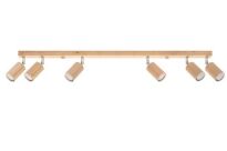 Oprawa sufitowa BERG 6 SL.1043 SOLLUX LIGHTING drewniana listwa 6x GU10 - 4