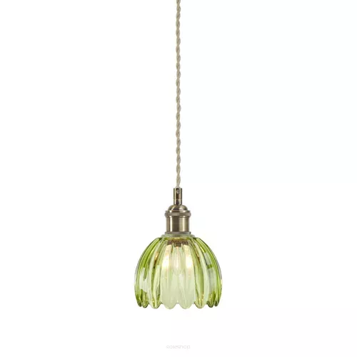 GOTA Pendant 1L Antique Brass/ Green 109138 Markslojd