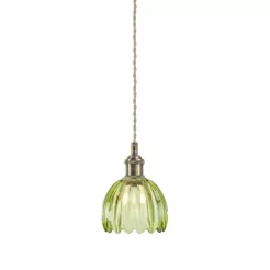 GOTA Pendant 1L Antique Brass/ Green 109138 Markslojd